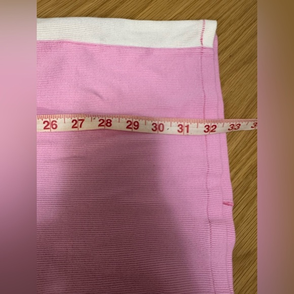 SKIMS Cotton Rib Colorblock Tank Mini Dress – Pink & White – Size L - Picture 11 of 12